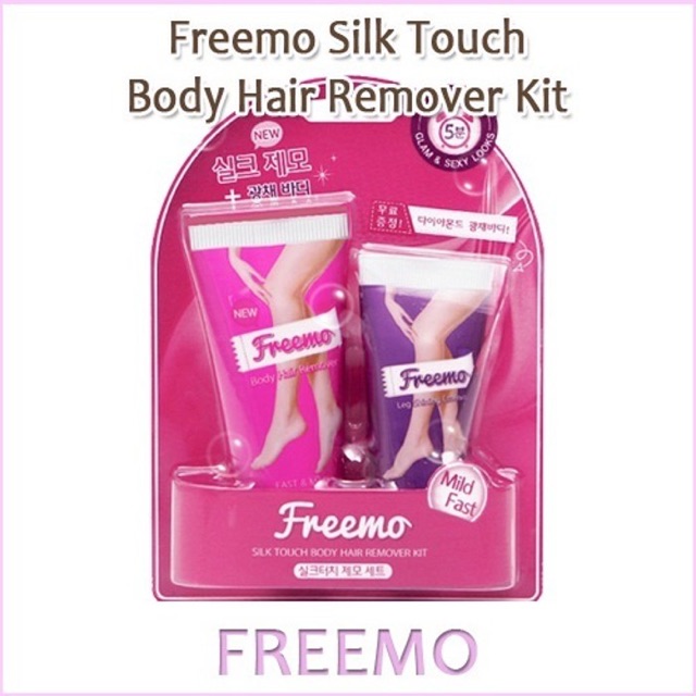 Bộ Kit Kem Tẩy Lông dưỡng da Freemo Silk Touch Body Hair Remove Kit Hàn Quốc