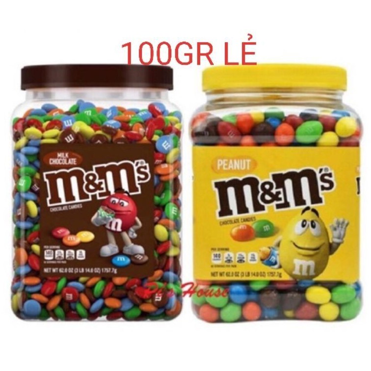 SOCOLA M&amp;M TÁCH LẺ 100GR