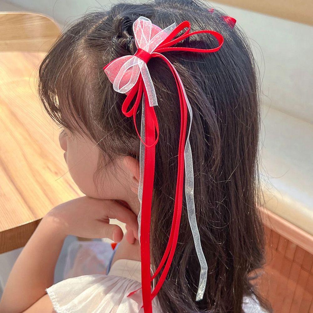 Trâm Cài Tóc Đính Nơ Tua Rua Dáng Dài Phong Cách Trung Hoa Cổ Điển Dễ Thương