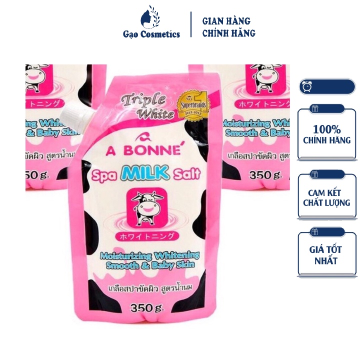 Muối Tắm Sữa Bò Tẩy Tế Bào Chết A Bonne Spa Milk Salt Thái Lan Toàn Thân 350gr