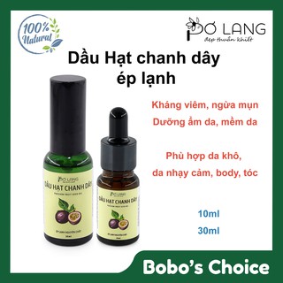 Dầu hạt chanh dây ép lạnh Pơ Lang