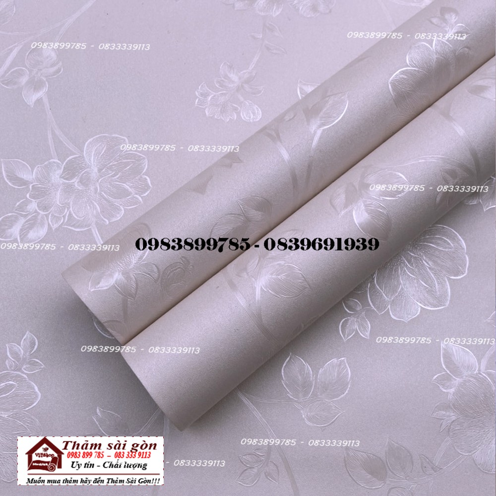 [60cmx1m] Decal Vân Hoa In Nổi Khổ 60cm