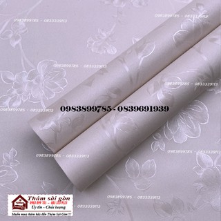 [60cmx1m] Decal Vân Hoa In Nổi Khổ 60cm