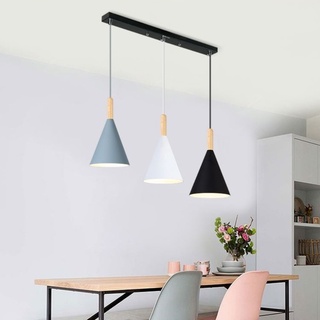 Bộ đèn thả bàn ăn NAUL kiểu dáng hiện đại - kèm bóng LED chuyên dụng và đế ốp trần