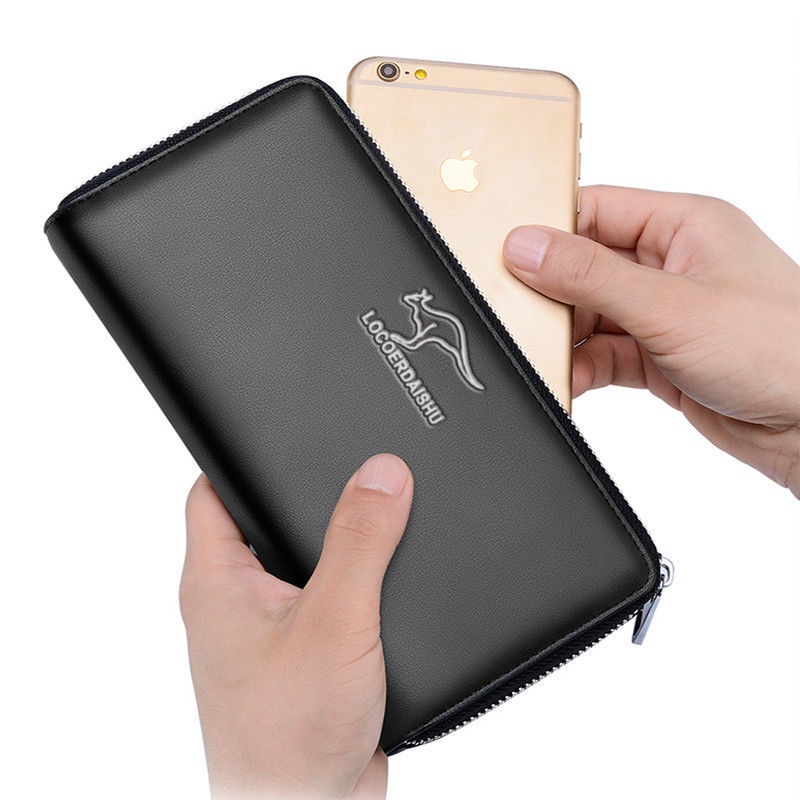 Ví dài cầm tay đựng điện thoại/thẻ có khóa kéo cho nam NSGSB3 | BigBuy360 - bigbuy360.vn