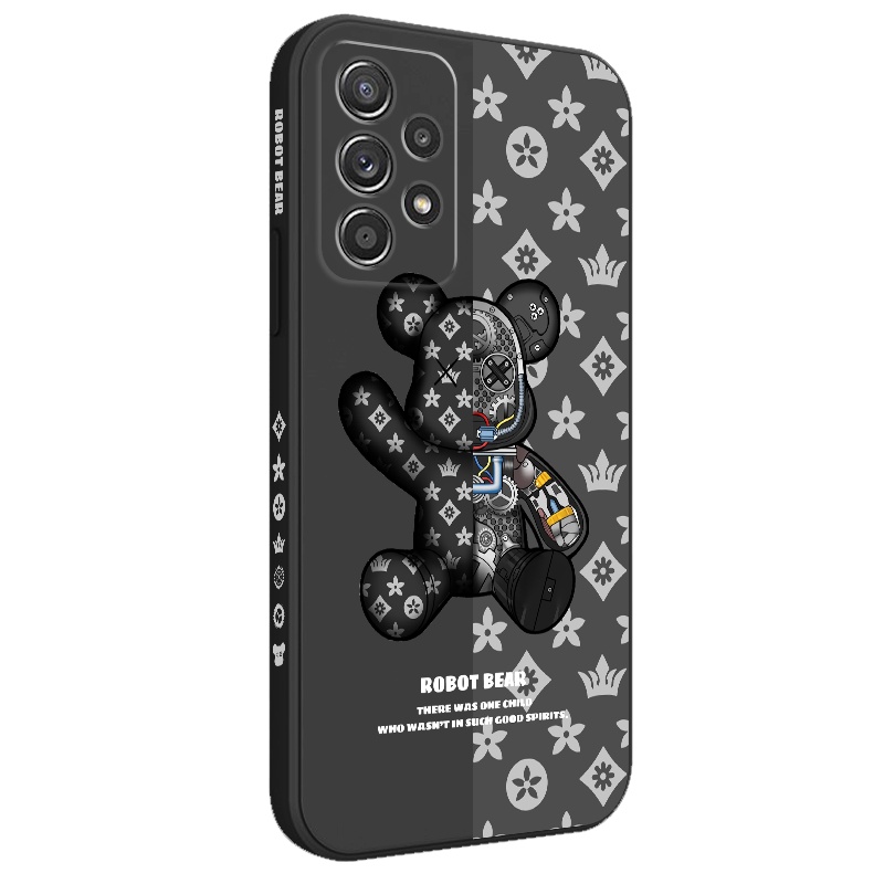 Ốp Điện Thoại Hình Gấu Cơ Khí Sáng Tạo Cho Samsung Galaxy A73 A13 A23 4G 5G