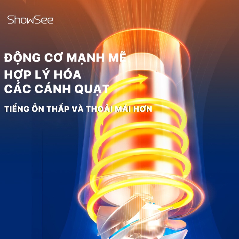 Máy sấy tóc ion Xiaomi SHOWSEE A4-W - Công suất 1800W