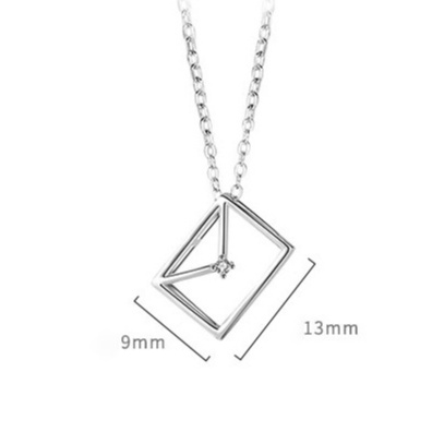 Dây Chuyền Thời Thượng Hình Lá Phong Thư Bạc Ý S925 Gắn Đá Nhỏ DB2659 Bảo Ngọc Jewelry