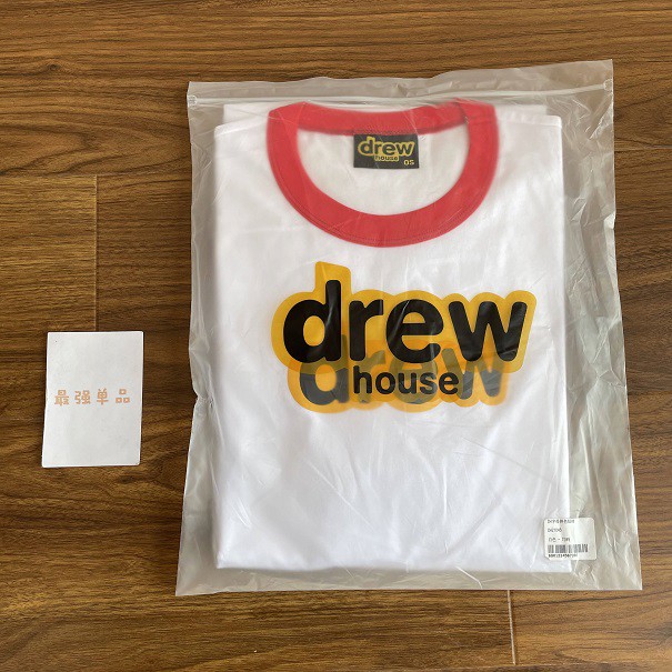 ⚡️[CHỈ 1 NGÀY] - Áo Justin Bieber Drew House Oversized Secret SS Ringer Tee White cao cấp full tag túi, áo thun Drew