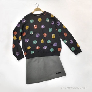 Áo nỉ Hàn Quốc color dots