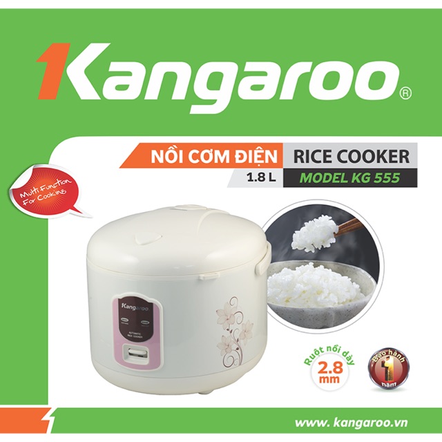 [Chính Hãng] Nồi Cơm Điện Kangaroo KG555