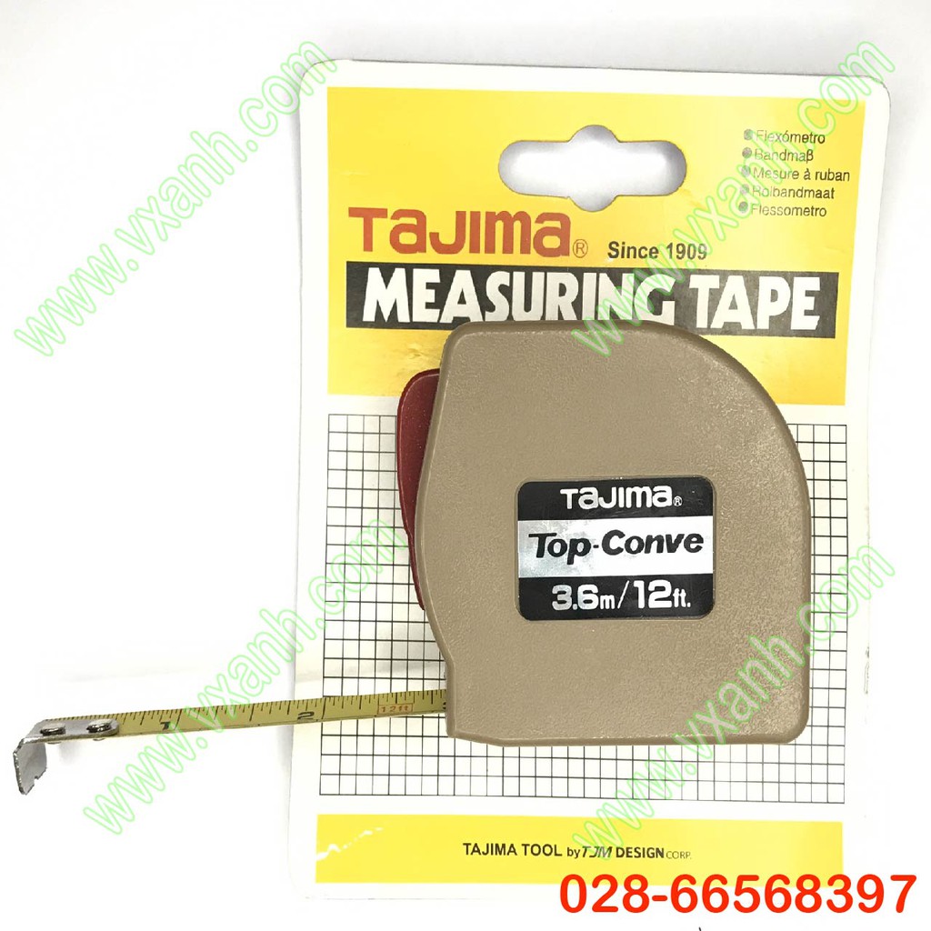 Thước kéo cao cấp Tajima 3.6m Top-conve