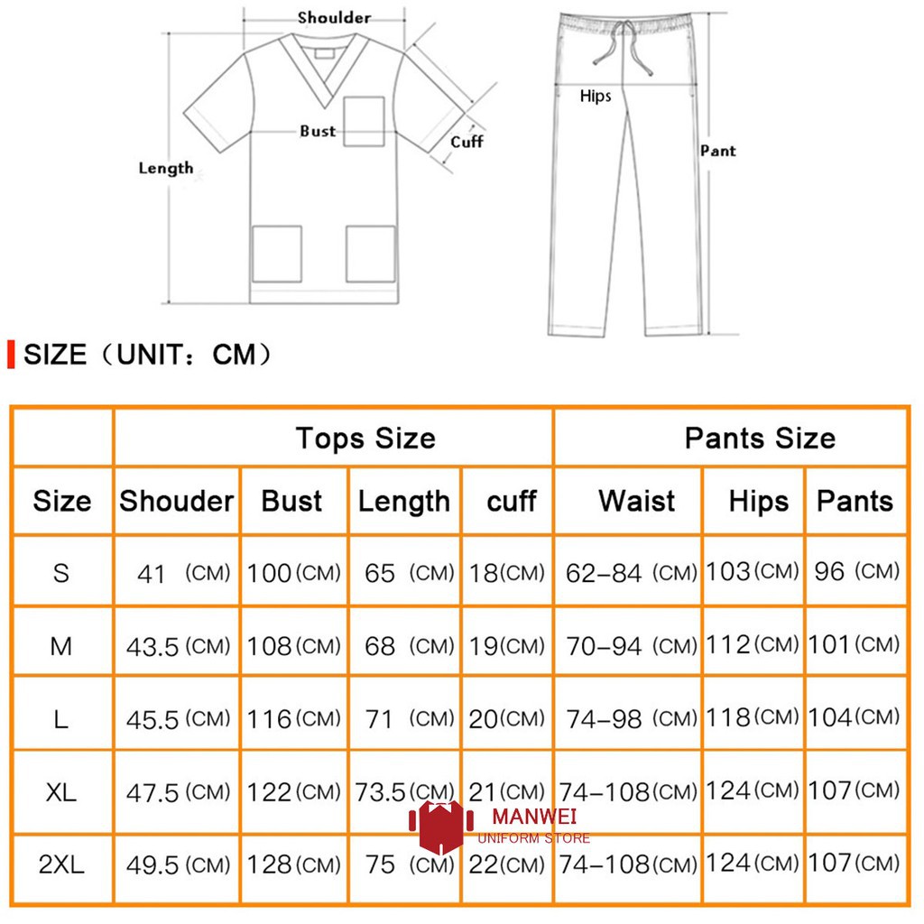 Mới Bộ Đồng Phục Y Tế Cổ Chữ V Tay Ngắn + Quần Dài 85616008 Cho Nữ