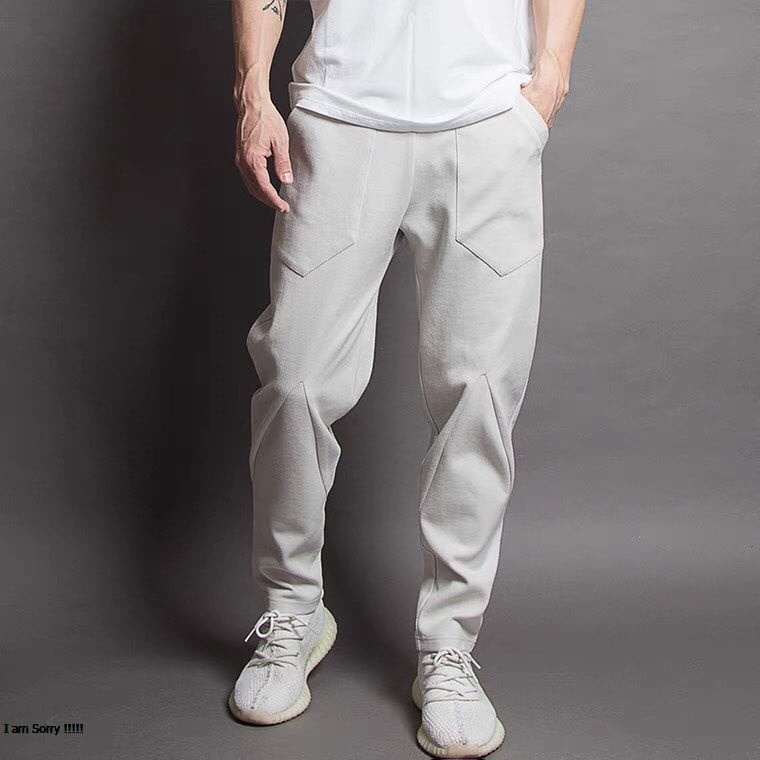Quần Kaki Nam Ống Suông Basic Unisex - Kiểu quần 2 túi ốp màu be