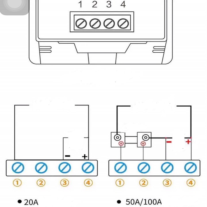 công tơ điện tử đo công suất dòng áp DC 100A