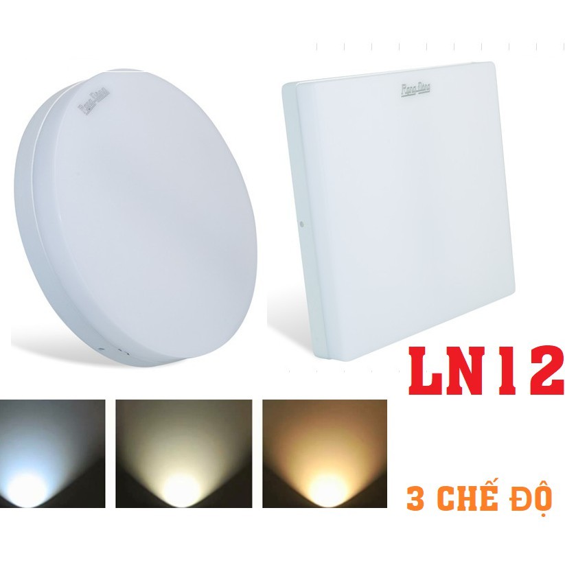 Đèn LED Ốp trần 15W, 22W, 30W tràn viền rạng đông( VUÔNG/ TRÒN) BA CHẾ ĐỘ TRẮNG- VÀNG TRUNG TÍNH-VÀNG ĐẬM