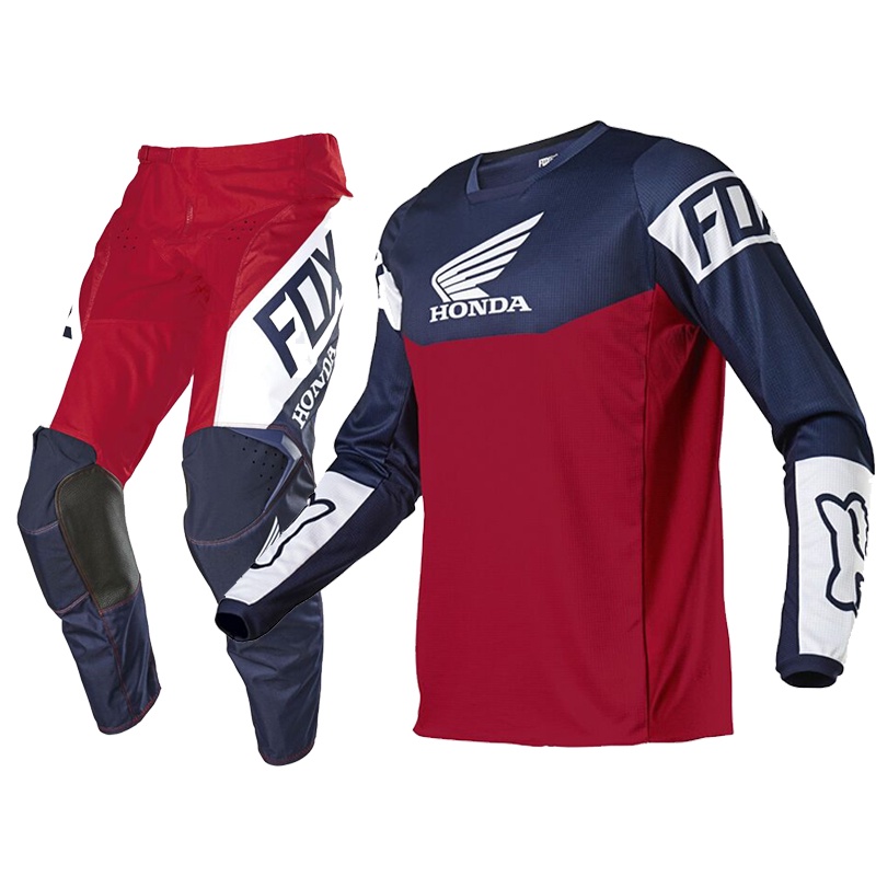 Bộ Quần Áo Đi Xe Đạp/Mô Tô 2022 Honda Fox Racing Flexair Mirer Chất Lượng Cao