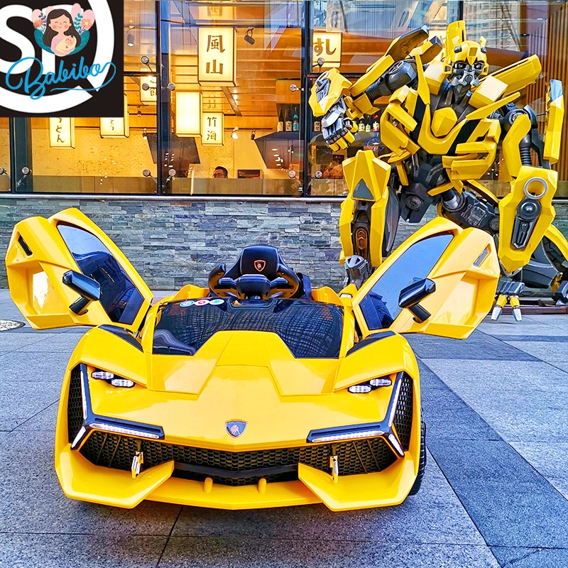 Xe điện cho bé, Xe điện siêu sang mẫu Lamboghini cho bé có điều khiển từ xa Nel 603