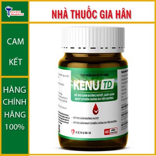 Viên Uống Kenu TD Hộp 40 Viên - Giúp Giảm Đường Huyết & Ngăn Ngừa Nguy Cơ Biến Chứng Tiểu Đường