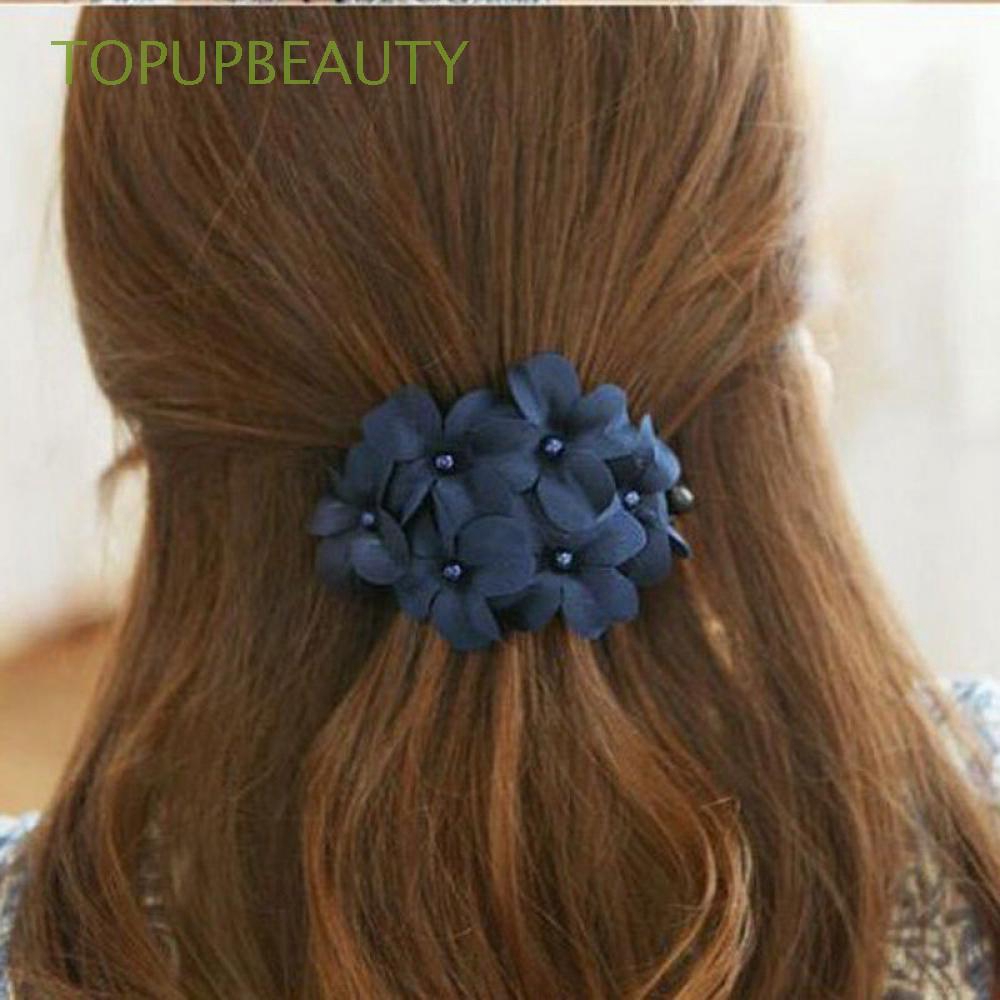 Kẹp tóc nữ đính hoa nhiều màu sắc thanh lịch