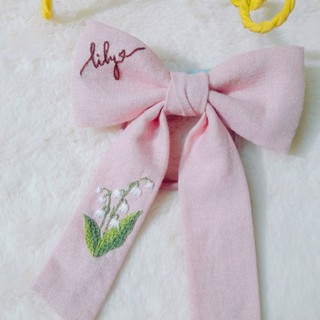 NƠ CỘT TÓC HANDMADE THÊU TAY