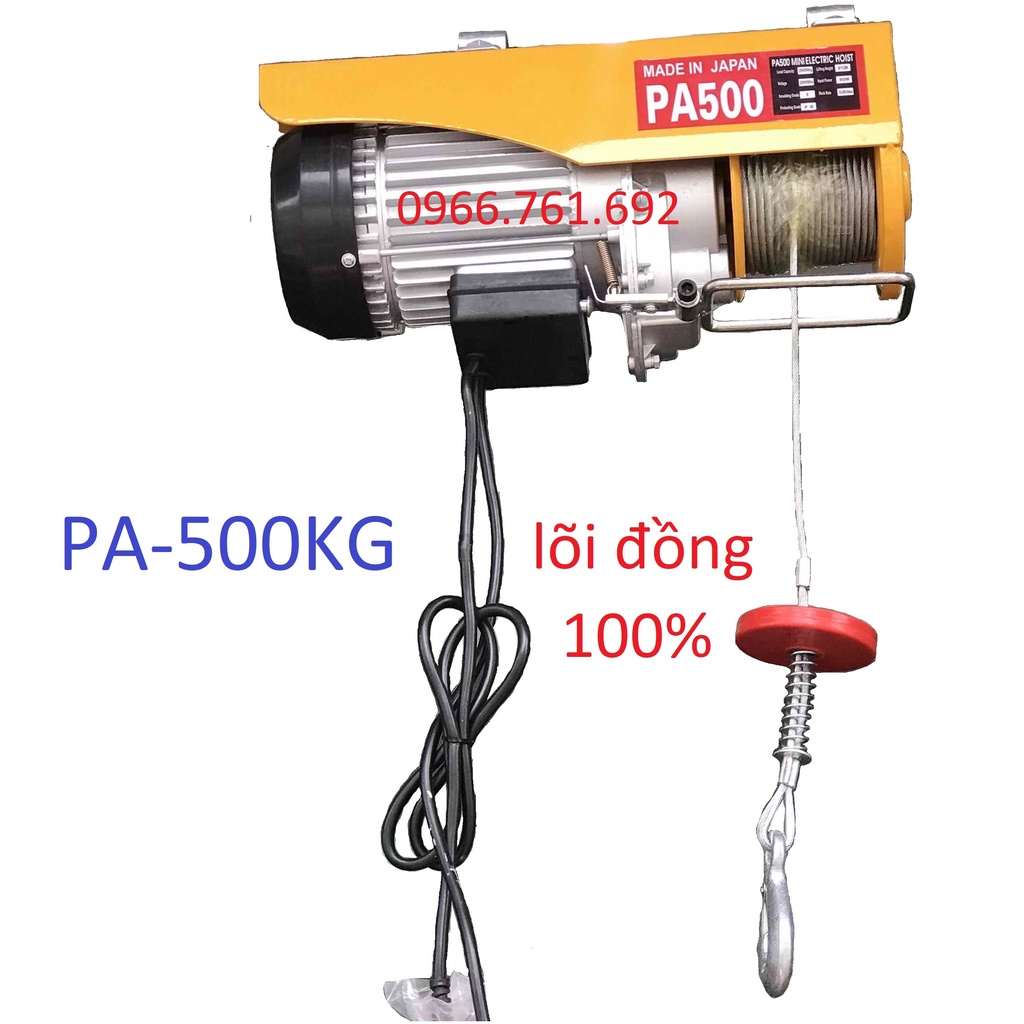Máy tời điện pa500 - cáp 30m