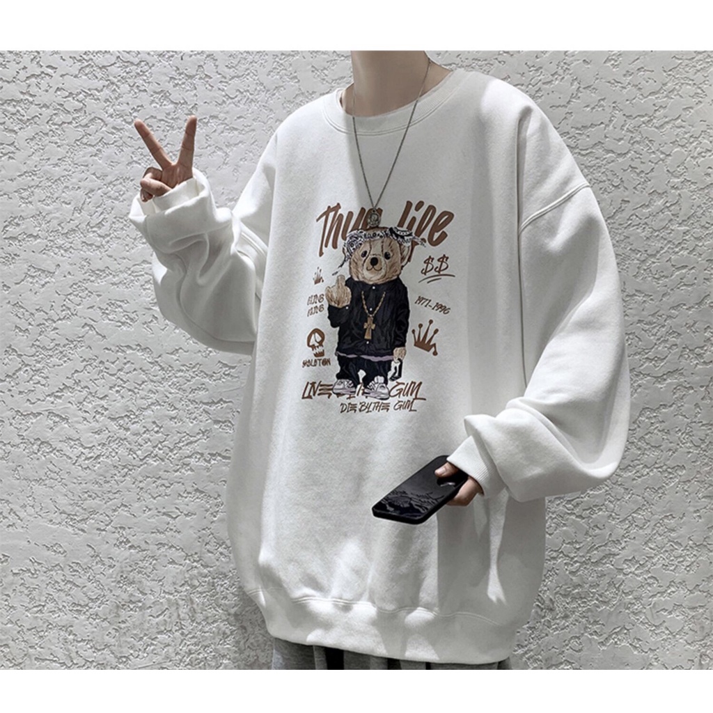 Áo Nỉ Sweater, Hoodie Gấu Mochino, Nam Nữ Unisex, Form Rộng, Chất Nỉ Bông Cao Cấp, Hottrend 2021, Top Xu Hướng | BigBuy360 - bigbuy360.vn