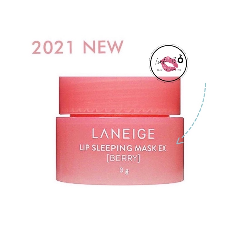 [Mẫu mới 2021] Mặt nạ môi LANEIGE Lip Sleeping Mask ex - Mini Size 3g dưỡng ẩm và phục hồi môi thâm