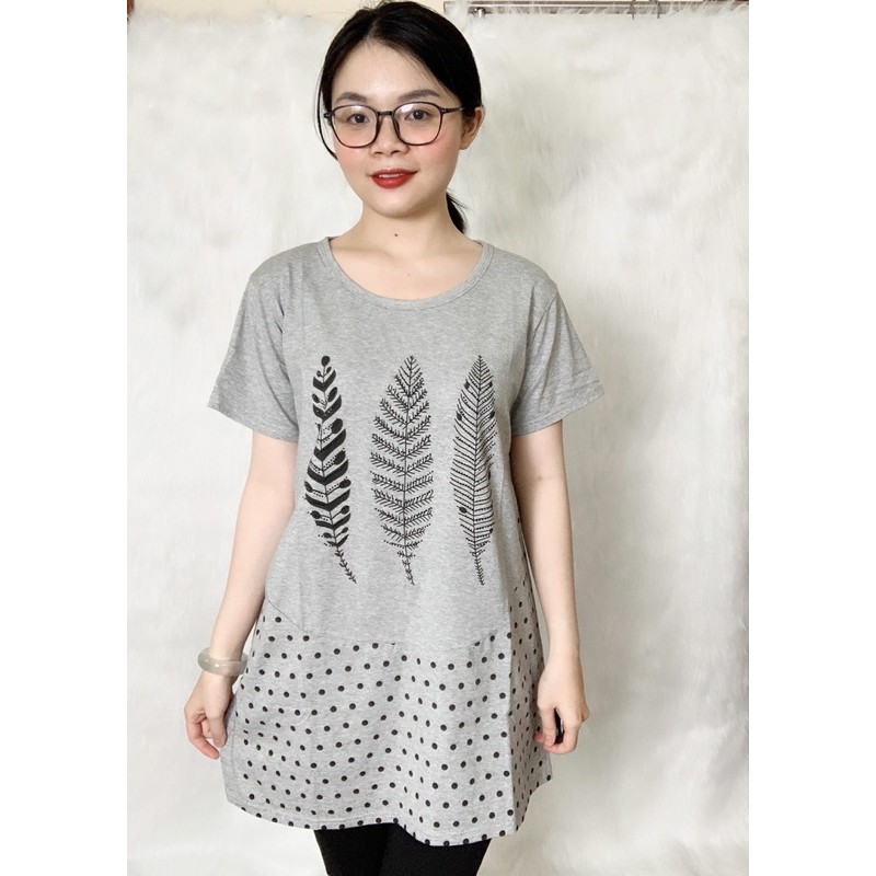 Áo thun cổ tròn freesize đên 65kg (bầu bí bon chen) | BigBuy360 - bigbuy360.vn