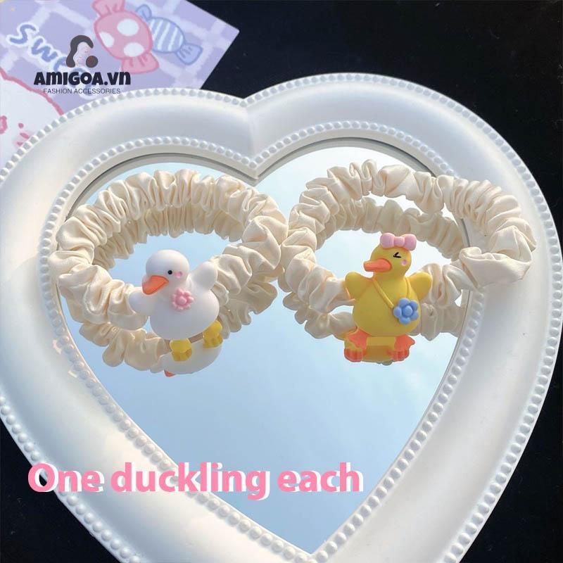 ✨✨Dây Thun Cột Tóc Họa Tiết Vịt Vàng Dễ Thương Dành Cho Nữ
