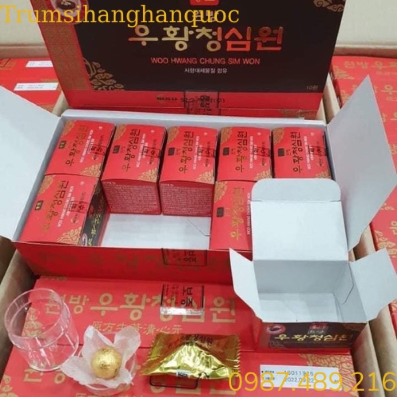 An Cung Ngưu Hoàng Iksu Đỏ 10 Viên Hàn Quốc, trumsihanghanquoc