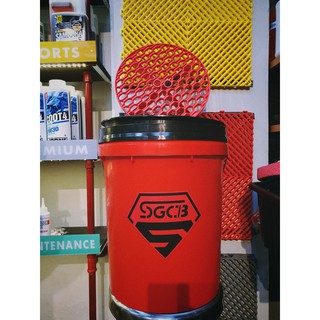 Bộ xô + lưới rửa xe chặn cát SGCB ( Đen, Đỏ ) - Home Motorcycle Workshop