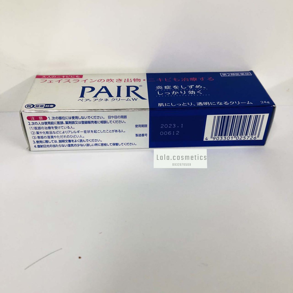 [ Tuýp lớn 24g ] Kem Ngừa Mụn Pair Acne Care Cream W Ngừa Mụn Số 1 Nhật Bản | BigBuy360 - bigbuy360.vn