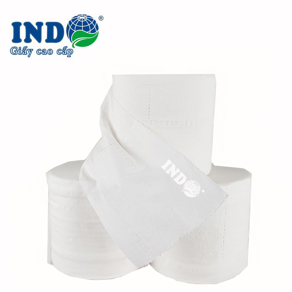 GIẤY VỆ SINH INDO S6 XANH 10 CUỘN X 3 LỚP