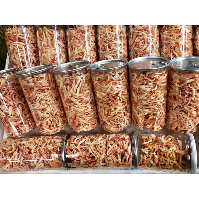 Mực sợi hấp dừa hủ 300g