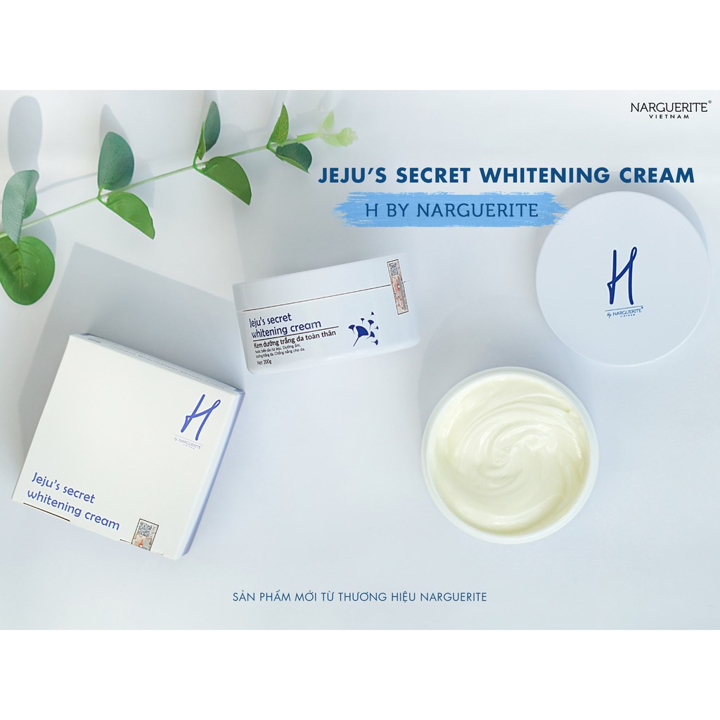 KEM BODY DƯỠNG TRẮNG TOÀN THÂN JEJU'S SECRET WHITENING CREAM H NARGUERITE(200gr)