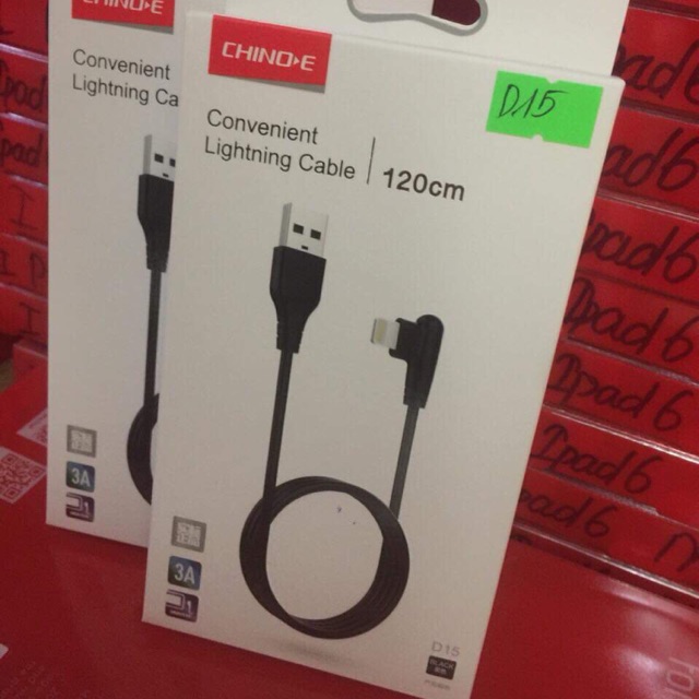 Dây sạc hãng chino (1,2m) cho iphone