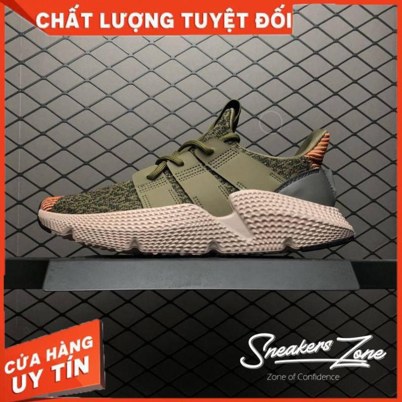 (FREE SHIP + HỘP + QUÀ) Giày thể thao PROPHERE xanh rêu vạch cam siêu đẹp cho nam và nữ !!! . : : P -