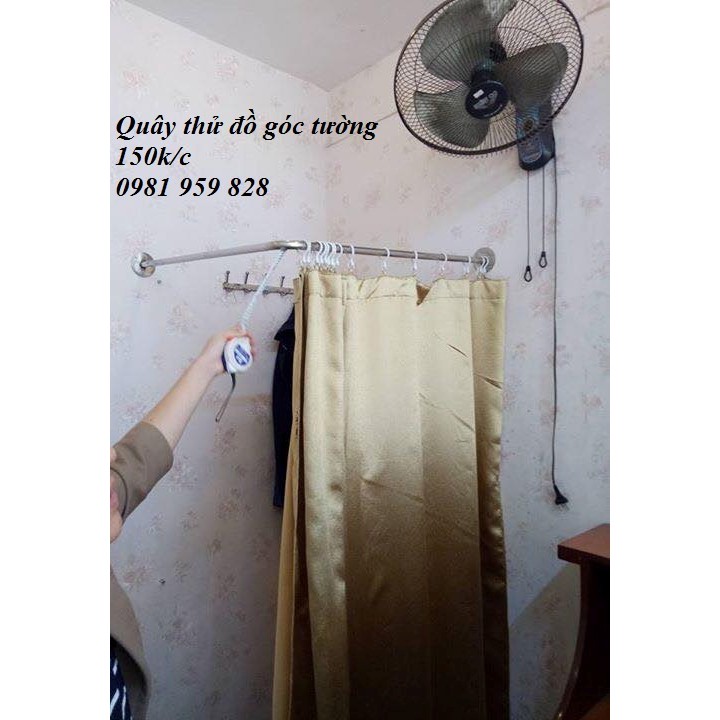 Phụ kiện cho shop thời trang, khung thử đồ và rèm