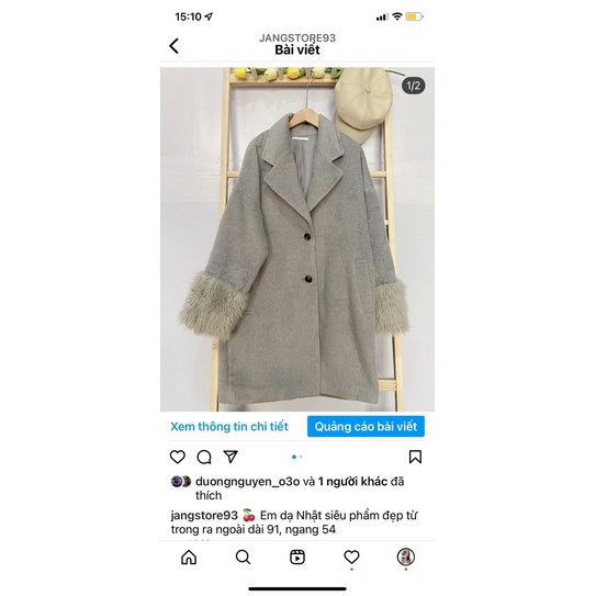 Áo dạ Nhật vintage