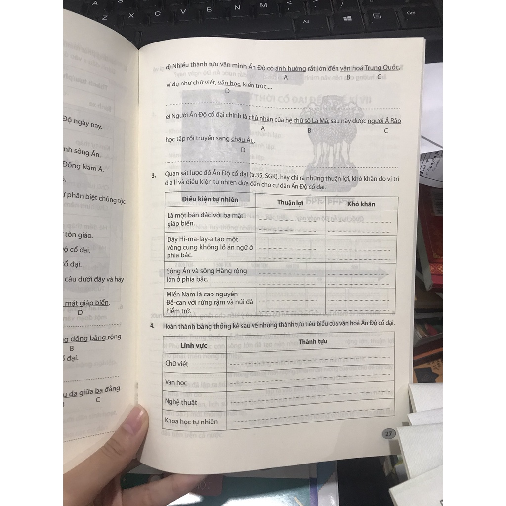 Sách - Vở thực hành lịch sử và địa lí lớp 6 phần lịch sử ( kết nối tri thức)