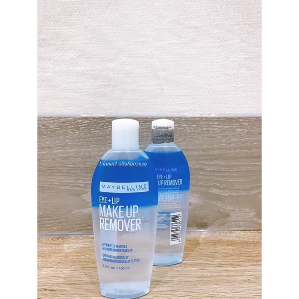 Tẩy Trang Mắt Môi Chuyên Dụng Maybelline New York Eye &amp; Lip Makeup Remover 150ml