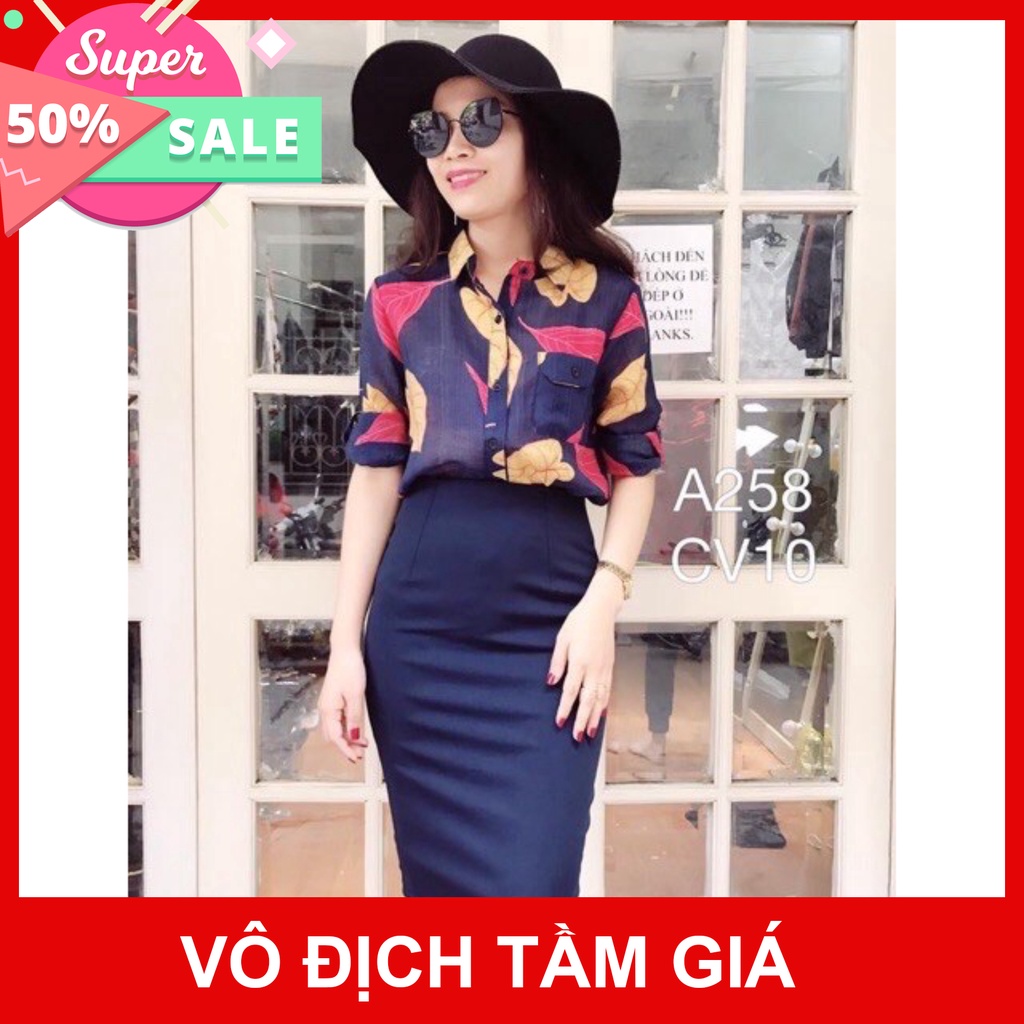 [SALE 50%] Chân Váy bút chì/chân váy công sở sẻ sau nhều màu tùy chọn chất vải co dãn dáng ôm mềm mại dễ thương