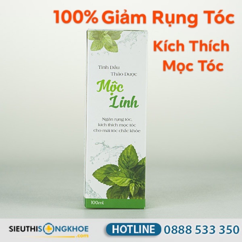 combo 3 sản phẩm [Giảm 5% Đơn Hàng Tối Thiểu 190k ]KÍCH THÍCH MỌC TÓC 100% Tinh Dầu Thảo Dược Mộc Linh-Xịt Giúp Mọc Tóc