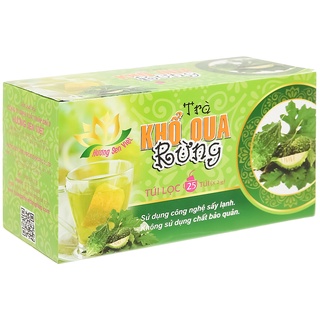 TRÀ KHỔ QUA RỪNG TÚI LỌC 50g - HƯƠNG SEN VIÊT - giúp ổn định đường huyết, chống lão hóa, đẹp da,...