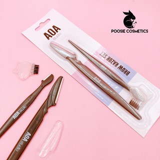 Set tỉa chân mày AOA Studio Brow Razor Set