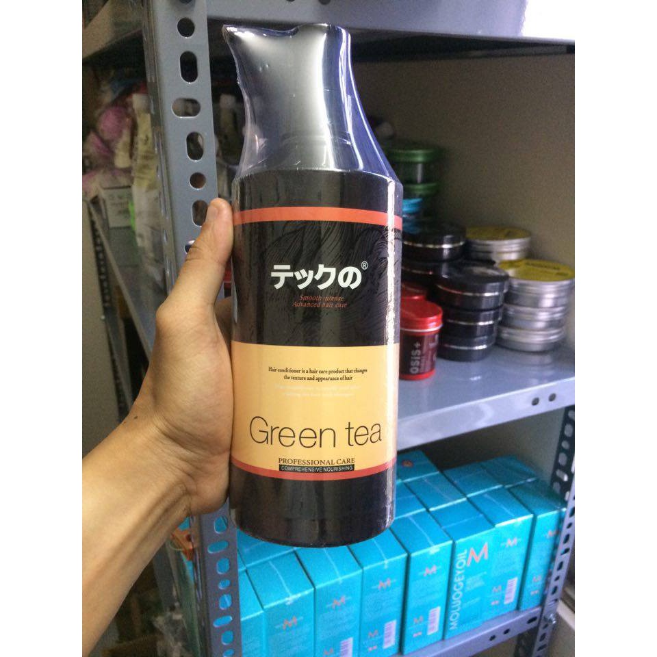 Bộ dầu gội + xả siêu mềm mượt Green Tea - Nhật Bản 780ml/chai