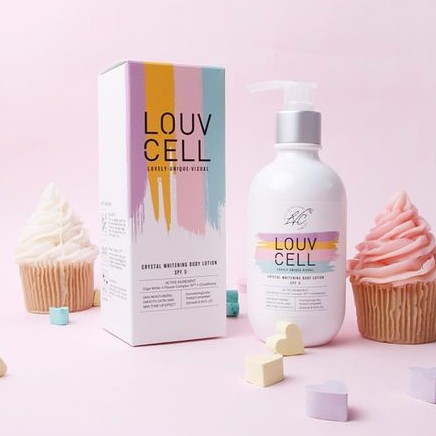 Dưỡng thể trắng da Louv Cell Crystal Whitening Body Lotion SPF5 Hàn Quốc