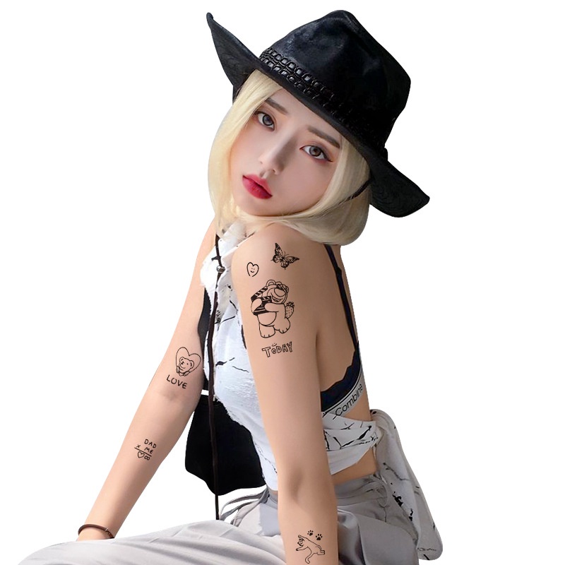 Hình xăm dán tạm thời 10 x 15 cm Unisex chống thấm nước có thể kéo dài đến 15 ngày JIAMIN Magic Tattoo QH99C