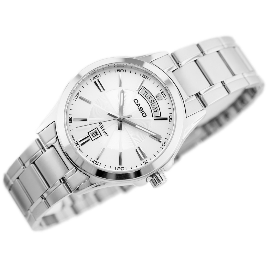 Đồng hồ nam dây kim loại Casio chính hãng Anh Khuê MTP-1381D-7AVDF